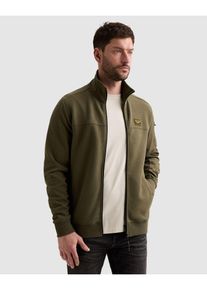 PME-Legend Sweatjacke PME LEGEND, Herren, Gr. L, kalamata, Sweatware, Obermaterial: 57% Polyester, 43% Baumwolle, normal h&uuml;ftlang, ohne Ausschnitt, Sweatjacken Sweatjacke, mit seitlichen Eingrifftaschen