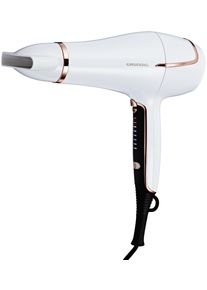Ionic-Haartrockner Grundig "HD 7880", rosa (wei&szlig;, ros&eacute;gold), Haartrockner, Ionic-Haartrockner, 2200W Profi-Haartrockner mit LED, Touch-Control & Ionenfunktion