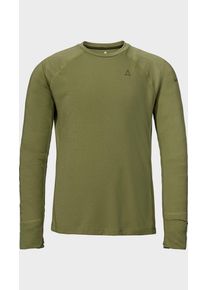Sch&ouml;ffel Funktionsshirt SCH&Ouml;FFEL "Longsleeve Style Refoca MEN", Herren, Gr. 54, gr&uuml;n (6875, gr&uuml;n), Oberstoff: 88% Polyester, 12% Wolle (Merinowolle), Rundhals, Shirts Funktionsshirt