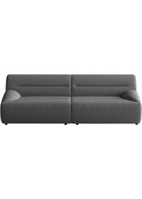 Sit & More Big-Sofa SIT & MORE "Scrabble", grau (dunkelgrau), B:260cm H:80cm T:100cm, 95% Polyester, 9% Polyamid, Sofas, Big-Sofa, Modernes Design in verschiedenen Stoffarten