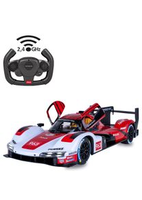 RC-Auto Jamara "Porsche 963 LMDH 1:14 rot 2,4GHz T&uuml;r manuell", rot (rot, wei&szlig;), Fernlenkfahrzeuge, KinderB:14,3cm H:8,9cm T:35,9cm, RC-Auto, B:14,3cm H:8,9cm T:35,9cm