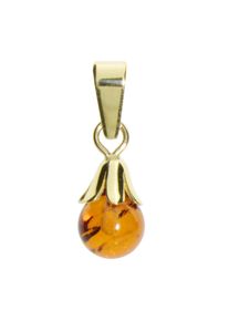 Kettenanh&auml;nger OSTSEE-SCHMUCK "OSTSEE-SCHMUCK Anh&auml;nger Glocke Anh&auml;nger Glocke", gelb (wei&szlig;, neutral), Schmuckanh&auml;nger, Damen, 17x6mm, Gelbgold 333, 0,5 g, Kettenanh&auml;nger