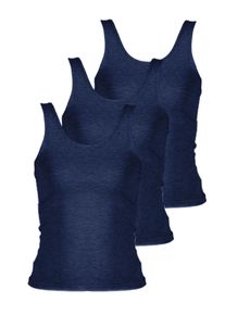 Achseltop Nina von C. "3er Pack Achseltop Light&Easy", Damen, Gr. 42, N-Gr, blau (denim melange), Obermaterial: 95% Modal CMD. 5% Elasthan EL., Unterhemden Achseltop