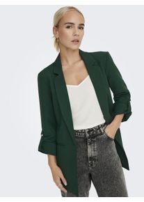Kurzblazer Only "ONLKAYLE-ORLEEN 3/4 BLAZER TLR NOOS", Damen, Gr. 34XS, gr&uuml;n (pine grove), Web, Obermaterial: 92% Polyester, 8% Elasthan, unifarben, regular fit normal, Blazer Kurzblazer, Materialmix, regular fit