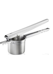 Kartoffelpresse Gefu "PRENSO", silber (silberfarben), B:9,2cm L:31,5cm T:10,5cm, Edelstahl, K&uuml;chenpressen, Kartoffelpresse, ideal auch f&uuml;r Saft- und Sp&auml;tzle, stabile Edelstahlausf&uuml;rhrung