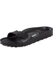 Sandale Birkenstock "Madrid", Damen, Gr. 36, schwarz, Obermaterial: 100% Sonstiges Material (Ananasfaser) AM_PF ., Schuhe Sandale