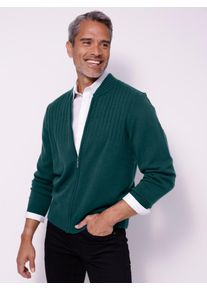 Strickjacke CLASSIC, Herren, Gr. 46, petrol, 100% Polyacryl, unifarben, Strickjacken Strickjacke