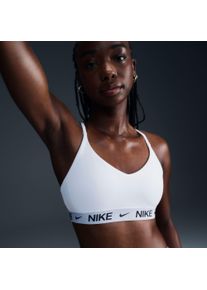 Sport-BH Nike "W NK DF INDY LGT SPT BRA", Damen, Gr. S, N-Gr, wei&szlig;, schwarz, Obermaterial: 79% Polyester, 21% Elasthan, BHs Sport-BH, ohne B&uuml;gel, mit Markenlabel, atmungsaktiv, schnell trocknend