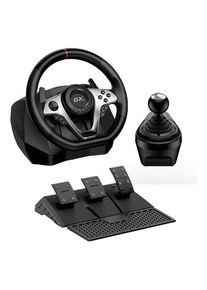 Genius SpeedMaster X1 USB-Lenker Schwarz (PC, PS3, PS4, Xbox One S), Gaming Controller, Schwarz