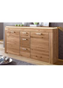 Sideboard VOGL M&Ouml;BELFABRIK, braun (wildeiche teilmassiv), B:182cm H:95,5cm T:40cm, Sideboards, Sideboard, Breite 182 cm