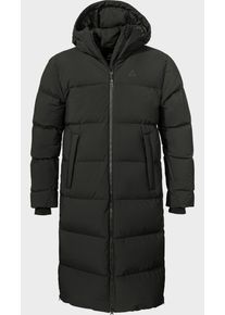 Sch&ouml;ffel Parka SCH&Ouml;FFEL "Down Coat Style Sublimo UNI", Damen, Gr. M, schwarz (9990, schwarz), Oberstoff: 100% Polyester. (Membran: Thermoplastisches Polyurethan). Futter: 100% Polyester. ENTH&Auml;LT NICHTTEXTILE TEILE TIERISCHEN URSPRUNGS. F&uuml;llung: 80% Daune, 20% Federn, regular fit, hoch geschlossener Ausschnitt, Jacken Parka
