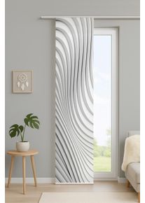 Schiebegardine Home Wohnideen "ZARIA", grau, B:60cm H:245cm, Polyester, Polyester, Gardinen, Schiebegardine, digital bedruckt