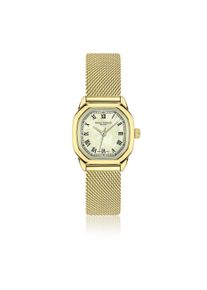 Quarzuhr FRANZ B&Ouml;HLER "BD6-B034G", gold, Armbanduhren, Damen, Quarzuhr
