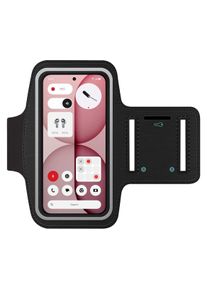 SmartFitness Handy Sport Armband, Smartphone Sportarmband, Schwarz, Transparent