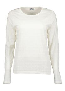 Langarmshirt Blue Seven "Langarmshirt", Damen, Gr. 40, wei&szlig; (0101, sanftes wei&szlig;), 100% Baumwolle, normal, Rundhals, Shirts Langarmshirt