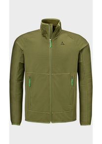 Sch&ouml;ffel Fleecejacke SCH&Ouml;FFEL "Fleece Jk Style Cascata MNS", Herren, Gr. 48, gr&uuml;n (6875, gr&uuml;n), Oberstoff: 94% Polyester, 6% Elasthan, regular fit, hoch geschlossener Ausschnitt, Jacken Fleecejacke