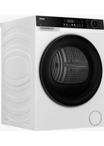 Haier W&auml;rmepumpentrockner "HD90-C657BU1", Energieeffizienz: C, schwarz, B:59,5cm H:84,5cm T:61cm, Trockner, Smart AI Automatikprogramm & Wi-Fi, W&auml;rmepumpentrockner