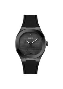 Guess, Armbanduhr, &Uuml;berschrift, Blau, Schwarz, (Analoguhr, 42 mm)