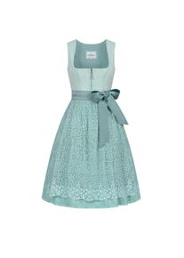 N&uuml;bler N&uuml;bler, Damen, Dirndl &raquo;Dirndl midi Gundi&laquo;, Blau, 38 - EURO, FESTLICHES DAMEN DIRNDL - Hochwertige Frauen Trachten Bekleidung mit eckigen Ausschnitt 