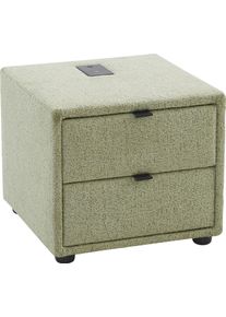 Jockenh&ouml;fer Nachtkonsole JOCKENH&Ouml;FER GRUPPE "Larre", gr&uuml;n (gr&uuml;n 432, 13), B:44cm H:39cm T:44cm, Sideboards, Nachtkonsole, mit induktiver Ladem&ouml;glichkeit sowie USB-A und USB-C Ladeport