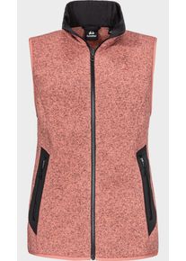 Sch&ouml;ffel Fleeceweste SCH&Ouml;FFEL "CIRC Fleece Vt Style Yew WMN", Damen, Gr. 46, rosa (3605, rosa), Oberstoff: 100% Polyester. Oberstoff Besatz: 100% Polyester, hoch geschlossener Ausschnitt, Westen Fleeceweste