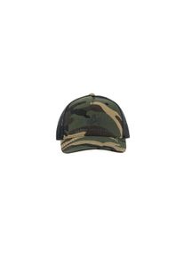 Trucker Cap Alpha Industries "Basic Trucker Cap Camo", Damen, Gr. onesize, gr&uuml;n (wdl camo 65), Baumwolle, Caps Trucker Cap
