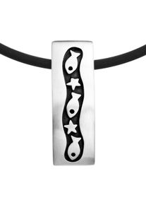 Halsreif OSTSEE-SCHMUCK "OSTSEE-SCHMUCK Halsreif mit Anh&auml;nger" Gr. 45, silber (wei&szlig;, neutral), Halsketten, Damen, 45cm, Silber 925 (Sterlingsilber), L: 42, Halsreif