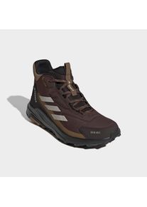 Wanderschuh adidas terrex "ANYLANDER MID RAIN.RDY", Herren, Gr. 45, braun (schwarz braun, light braun, aurora coffee), Textil, Schuhe Wanderschuh, wasserdicht