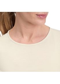 T-Shirt Energetics "Da.-T-Shirt Ogda SS W", Damen, Gr. XL, beige (grau light), Jersey, Obermaterial: 62% Polyester, 33% Lyocell, 5% Elasthan, normal, Rundhals, Shirts T-Shirt, Kurzarmdesign, mit Rundhalsausschnitt, aus Jersey-Material