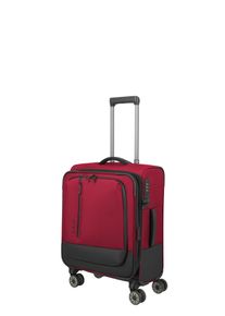 Weichgep&auml;ck-Trolley Travelite "CROSSLITE Reisekoffer Weichgep&auml;ck", Damen, Gr. B/H/T: 40cm x 55cm x 23cm 42 l, rot, Polyester, Koffer Weichgep&auml;ck-Trolley, Koffer, mit TSA-Schloss, wasserabweisendes Material