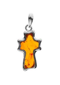 Kettenanh&auml;nger OSTSEE-SCHMUCK "OSTSEE-SCHMUCK Anh&auml;nger Kreuz Anh&auml;nger Kreuz", wei&szlig; (wei&szlig;, neutral), Schmuckanh&auml;nger, Damen, 31 x 14mm, Silber 925 (Sterlingsilber), 2 g, Kettenanh&auml;nger
