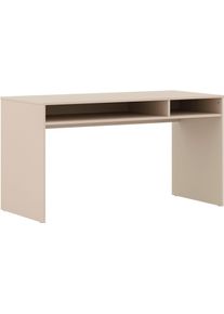 Schreibtisch YUNY BY PAIDI "HAZEL in Beige mit 2 offenen F&auml;chern, 130 x 60 cm", beige (cashmere, beige), B:130cm H:72cm T:60cm, Tische, Schreibtisch, stabiler Kinderschreibtisch, kratzfest & leicht zu reinigen