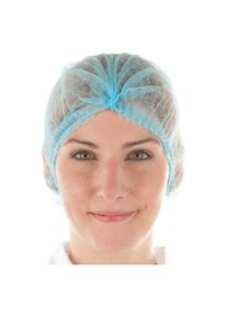 Local Media, Salonbedarf, Klipphaube Eco Hygobase 121069, PP, &Oslash; 50cm, blau, Packung &agrave; 100 St&uuml;ck