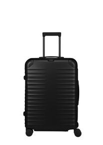 Trolley "ETERNITY M+ Aluminium Reisekoffer Made in Germany", Damen, Gr. B/H/T: 50cm x 69cm x 28cm 81 l, schwarz, Aluminium, TITAN - MADE IN GERMANY, Koffer Trolley, 100 % Aluminium, Smart Frame und Echtledergriffe