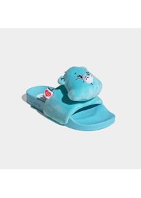 Hausschuh adidas originals "CARE BEARS X ADIDAS ADILETTEN", Damen, Gr. 37, blau (bliss blau, ftwr wei&szlig;, preloved blau), Textil, Schuhe Hausschuh, Care Bears Gl&uuml;cksb&auml;rchis Pantolette