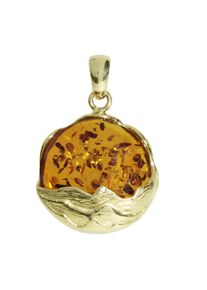Kettenanh&auml;nger OSTSEE-SCHMUCK "OSTSEE-SCHMUCK Anh&auml;nger Auri Anh&auml;nger Auri", gelb (wei&szlig;, neutral), Schmuckanh&auml;nger, Damen, 33x23mm, Gelbgold 333, 5,8 g, Kettenanh&auml;nger