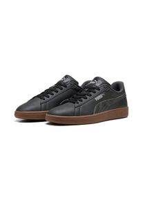 Sneaker Puma "SMASH 30 CRAFTED LEATHER", Damen, Gr. 46, schwarz (Puma schwarz, moody gray), Leder, unifarben, Schuhe Sneaker
