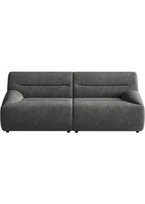 Sit & More Big-Sofa SIT & MORE "Scrabble", grau (dunkelgrau), B:200cm H:80cm T:100cm, 100% Polyester, Sofas, Big-Sofa, Modernes Design in verschiedenen Stoffarten