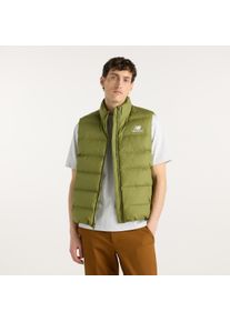 Steppweste New Balance "BOSTON PUFFER VEST", Herren, Gr. XL, sport gr&uuml;n (gee), Obermaterial: 100% Polyester. Futter: 100% Polyester. Wattierung: 100% Polyester, Westen Steppweste, mit markanter Steppung, sportlicher Stil, aus Polyester