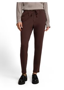 Jogger Pants Tom Tailor "Loose - Slim", Damen, Gr. 42, L&auml;nge 32, java schwarz braun, Web, Obermaterial: 60% Viskose, 34% Polyamid, 6% Elasthan. Futter: 100% Polyester, l&auml;ssig geschnitten lang, Hosen Jogger Pants, mit Bundfalten