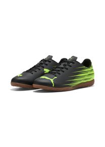 Fu&szlig;ballschuh Puma "ATTACANTO II IT", Herren, Gr. 46,5, schwarz (Puma schwarz, lime squeeze), Synthetik, bedruckt, Schuhe Fu&szlig;ballschuh, mit Schn&uuml;rung, aus weichem Synthetik-Obermaterial, niedrige Schuhh&ouml;he