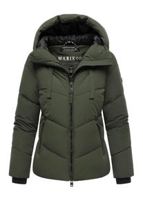 Marikoo dames gewatteerde winterjas Kwamee met capuchon & tweewegrits