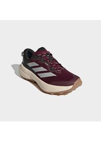 Trailrunningschuh adidas terrex "TRACEFINDER PLUS GORE-TEX", Damen, Gr. 40,5, maroon, grau two, carbon, Synthetik, Textil, Schuhe Trailrunningschuh, wasserdicht