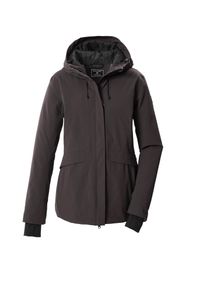 Funktionsjacke Killtec "KOW 24 WMN JCKT", Damen, Gr. 48, ebenholz, Obermaterial: 100% Polyester. Futter: 100% Polyester, B&uuml;ndchen mit Daumenl&ouml;chern, Jacken Funktionsjacke, mit Kapuze, atmungsaktiv