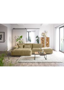 Ecksofa Musterring "Lucia modern und bequem, Breite 330cm, L-Form", gr&uuml;n (pistachio), B:330cm H:81cm T:190cm, 100% Polyester, Sofas, Ecksofa, verschiedene Farben, gro&szlig;er Longchair mit Armlehne, B330 x T190 cm