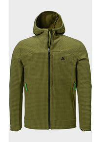 Sch&ouml;ffel Fleecejacke SCH&Ouml;FFEL "Fleece Hoody Style Enixa MEN", Herren, Gr. 54, gr&uuml;n (6875, gr&uuml;n), Oberstoff: 92% Polyester, 8% Elasthan, regular fit, hoch geschlossener Ausschnitt, Jacken Fleecejacke