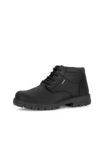 Schn&uuml;rboots Gabor, Herren, Gr. 8,5 (42,5), schwarz, Leder, unifarben, Basic, Schuhe Schn&uuml;rboots, Schn&uuml;rstiefelette, mit Ziern&auml;hten in Schuhweite G (= weit)