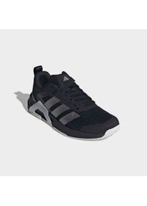 Trainingsschuh adidas Performance "DROPSET CONTROL", Damen, Gr. 40,5, schwarz (core schwarz, iron metallic, silber metallic), Textil, Schuhe Trainingsschuh, f&uuml;r besseren Halt beim Gewichtstraining