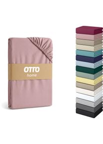 Spannbettlaken OTTO HOME "Physalis Topper COMFORT", rosa (altrosa), B:140cm L:200cm, Jersey-Elasthan, Obermaterial: 96% Baumwolle, 4% Elasthan, Bettlaken, Spannbettlaken, bis 10 cm H&ouml;he, Bettlaken, Laken, in Comfort & Premium Qualit&auml;t