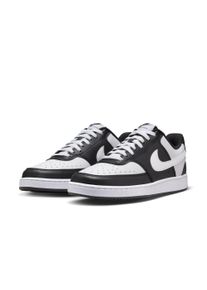 Sneaker Nike Sportswear "Court Vision Low Next Nature", Damen, Gr. 42, schwarz-wei&szlig; (schwarz, wei&szlig;), Synthetik, Schuhe Sneaker, inspiriert vom Design des Nike Air Force